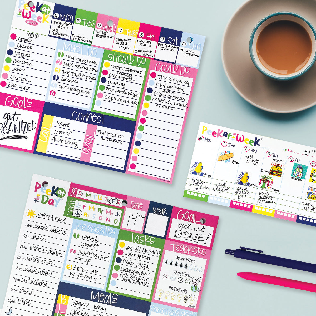 Plan Your Way Bundle | Daily & Weekly Planner Pads - Denise Albright® 