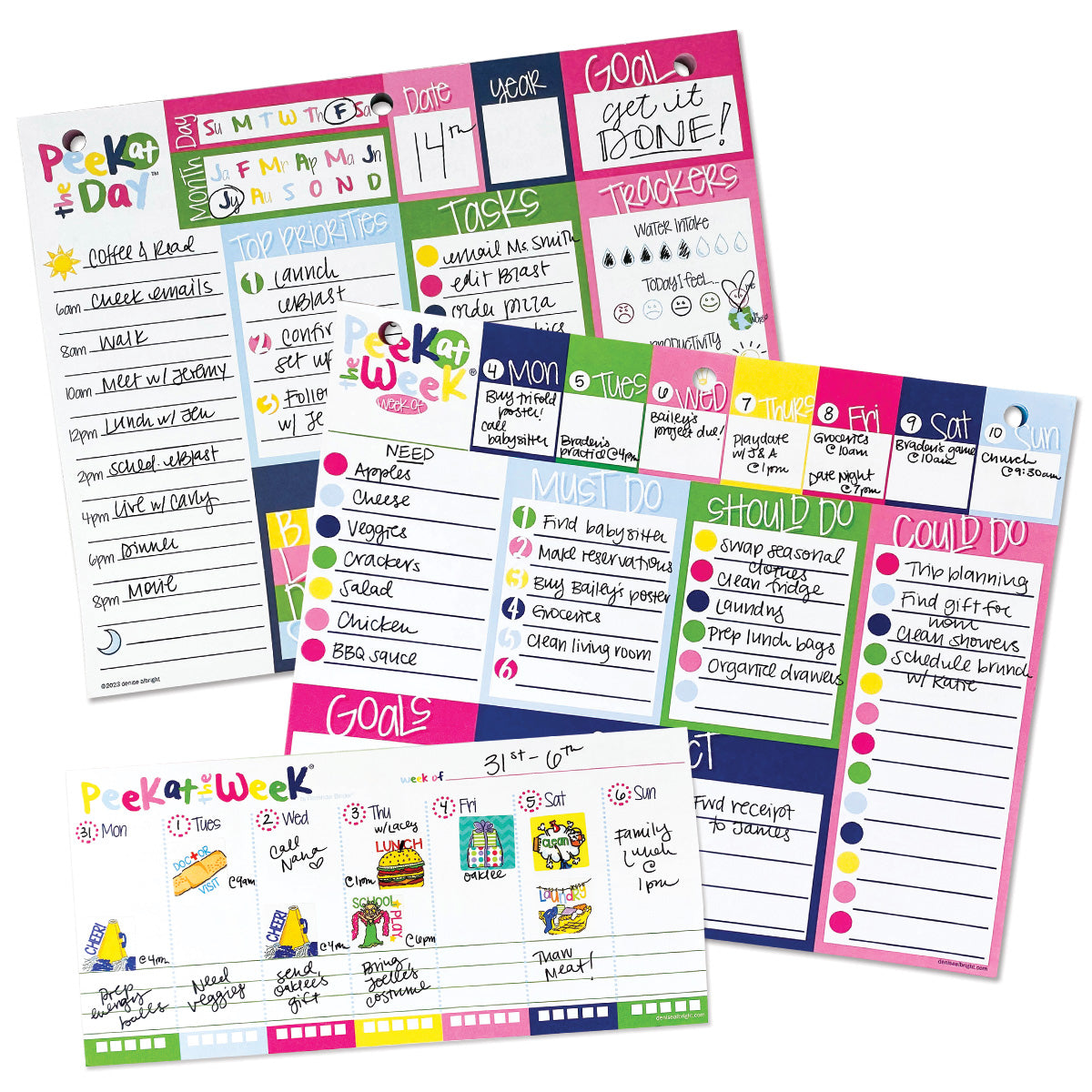 Plan Your Way Bundle | Daily & Weekly Planner Pads - Denise Albright® 