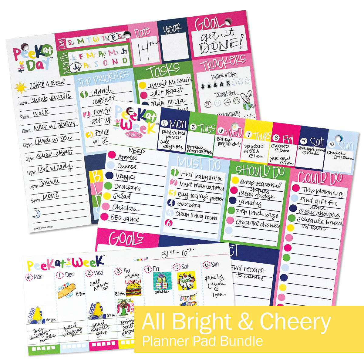 Plan Your Way Bundle | Daily & Weekly Planner Pads - Denise Albright® 