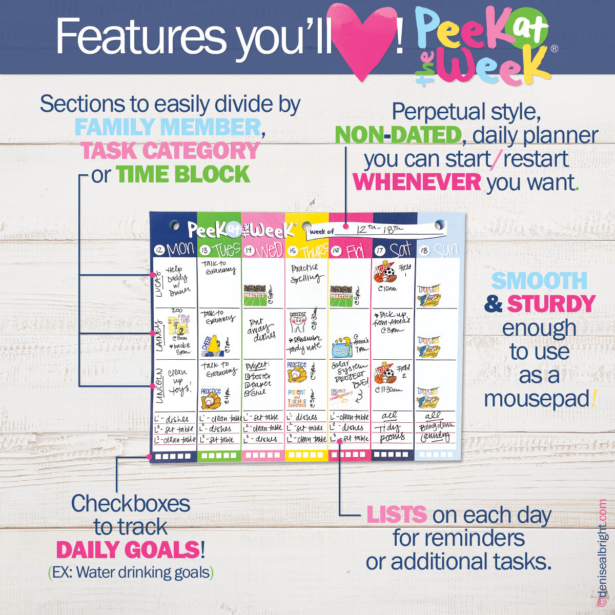 NEW! Perfect Planner Bundle | 2024-25 Reminder Binder® Planner | [2] Planner Pads, Pocket Notebook & Mini Desktop Calendar