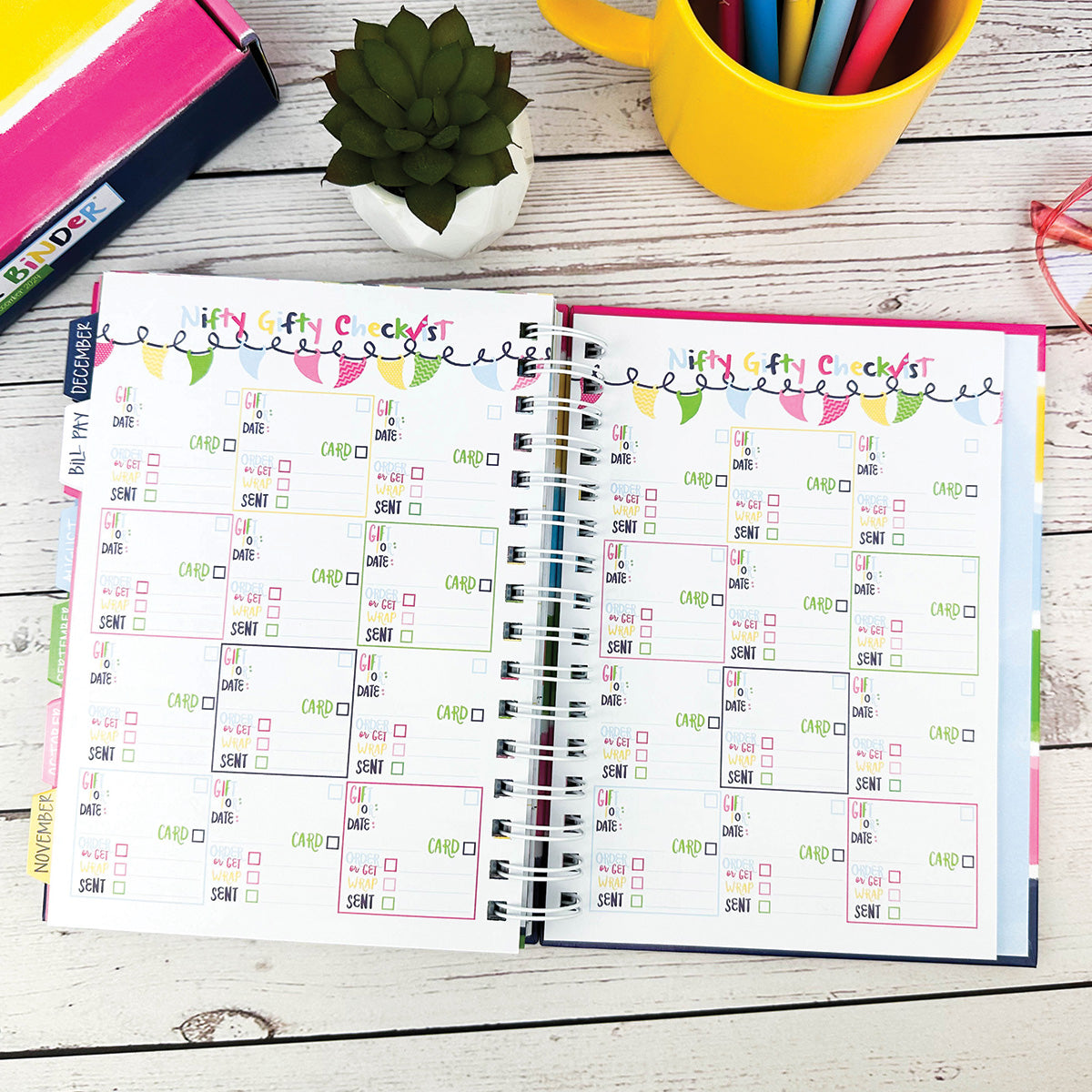 NEW! Perfect Planner Bundle | 2024-25 Reminder Binder® Planner | [2] Planner Pads, Pocket Notebook & Mini Desktop Calendar