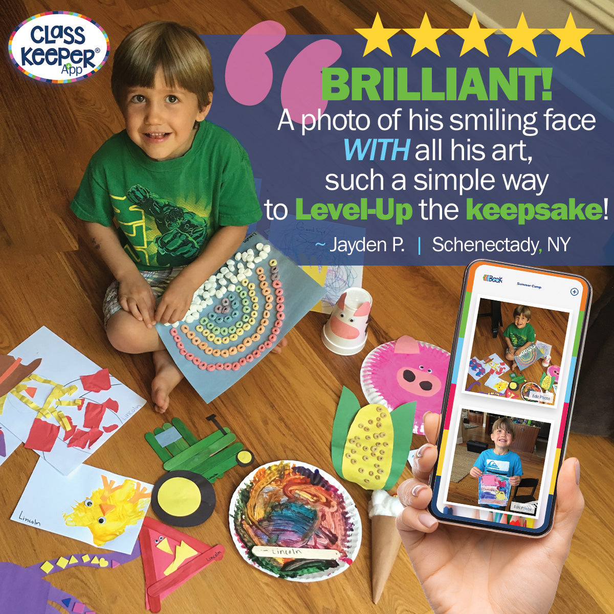 Class Keeper® Easiest School Keepsake Mobile App Membership - Denise Albright® 