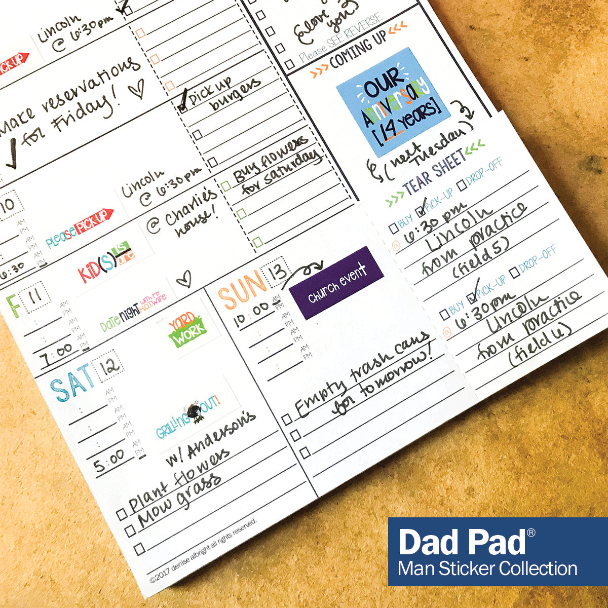 Best Planner Stickers | Family, Work, To-Dos, Events, Goals | 8 Styles - Denise Albright® 