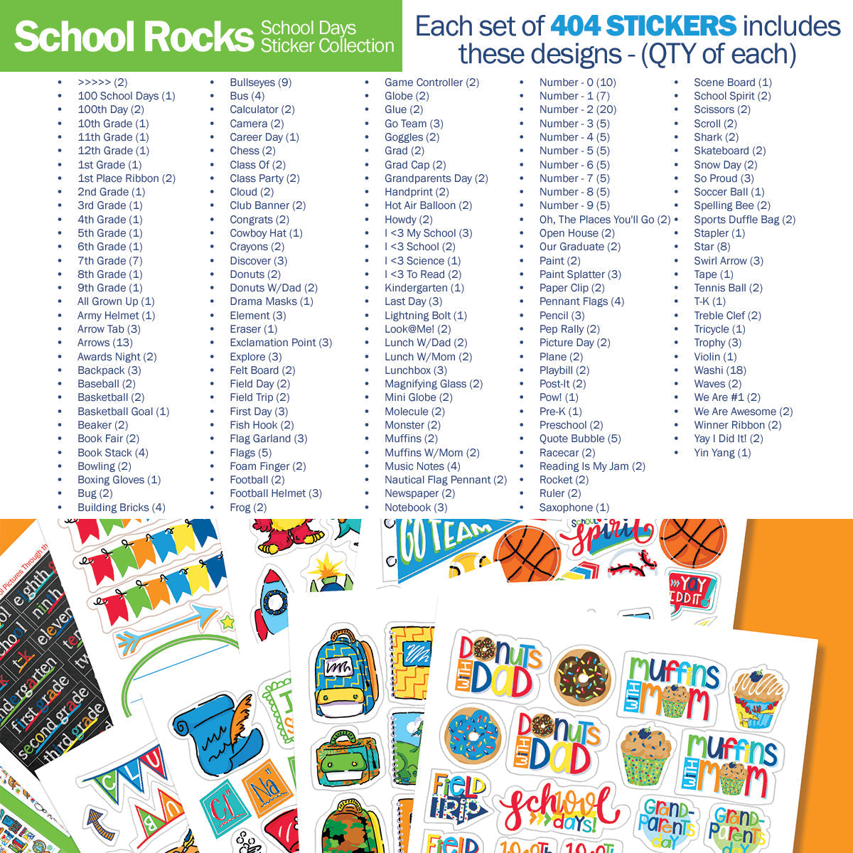 Best Planner Stickers | Family, Work, To-Dos, Events, Goals | 8 Styles - Denise Albright® 