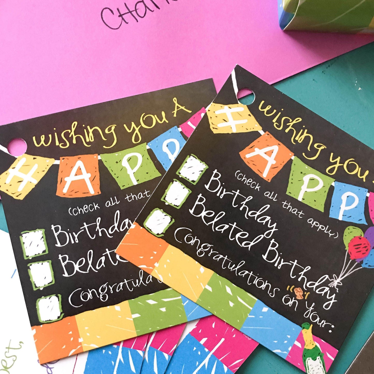 Funny Greeting Cards Boxed Set | All Occasions | Cards, Gift Tags & Gift Stickers - Denise Albright® 