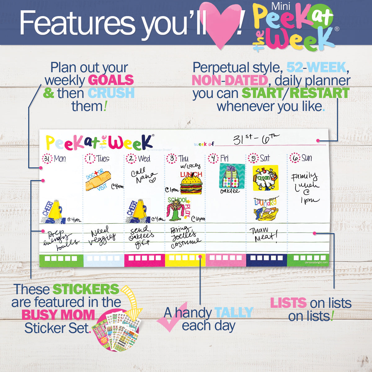 NEW! Perfect Planner Bundle | 2024-25 Reminder Binder® Planner | [2] Planner Pads, Pocket Notebook & Mini Desktop Calendar