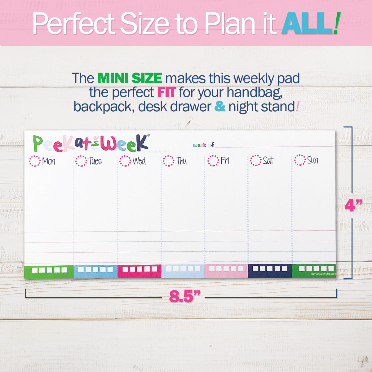 Plan Your Way Bundle | Daily & Weekly Planner Pads - Denise Albright® 