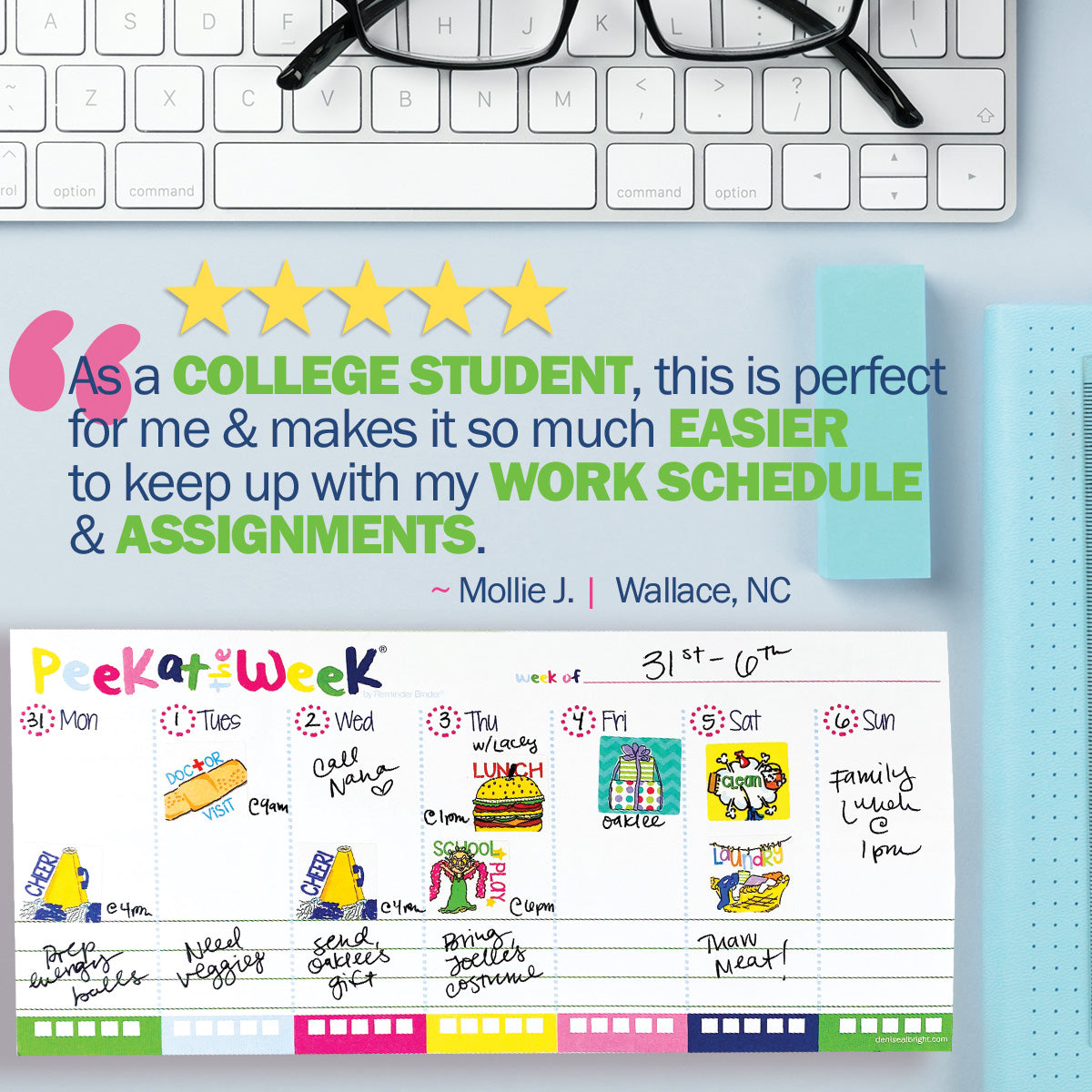 Plan Your Way Bundle | Daily & Weekly Planner Pads - Denise Albright® 